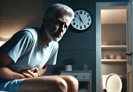man in pain