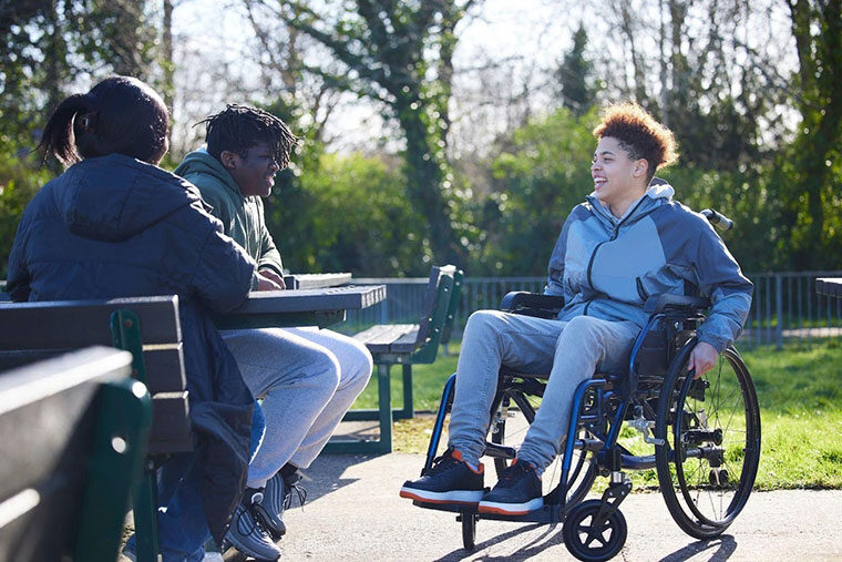 person in a wheelchair